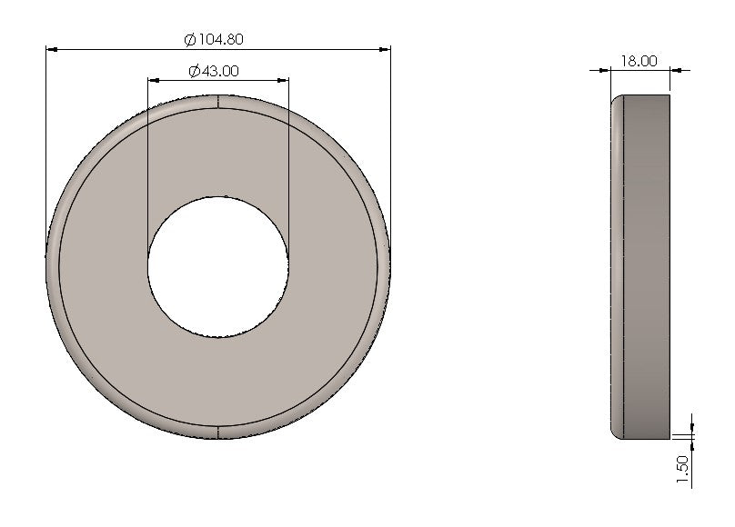 Round Baluster Post Cover Plates - Balustrade Components UK Ltd