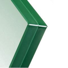 21.5mm thick toughened and laminated glass  - dubbed edges - Balustrade Components UK Ltd