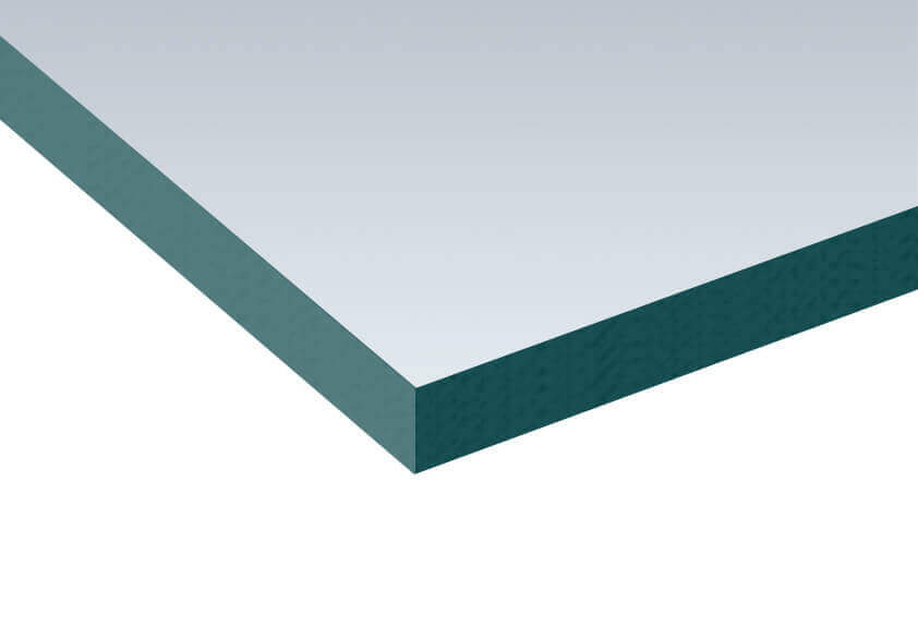 10mm thick toughened glass  - dubbed edges