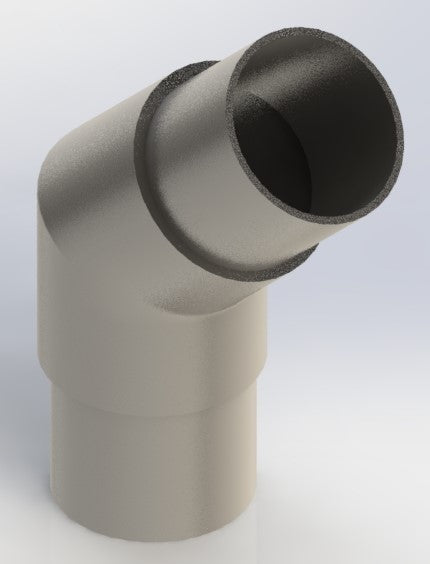 135 Degree Tube Connector for Round Tube - Balustrade Components UK Ltd