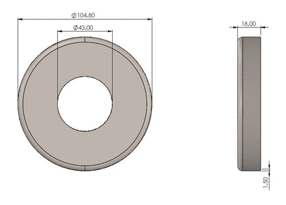 Round Baluster Post Cover Plates